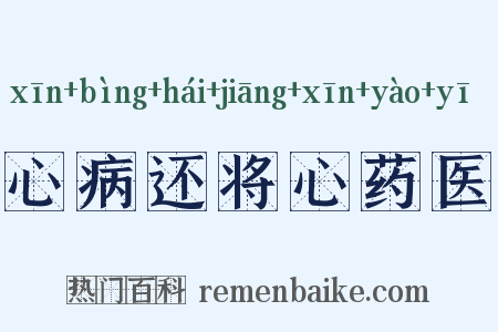 心病还将心药医是什么意思的图片